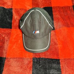 BMW Lifestyle M Series Men's Adjustable Baseball Cap Hat Black Embroidered Mesh