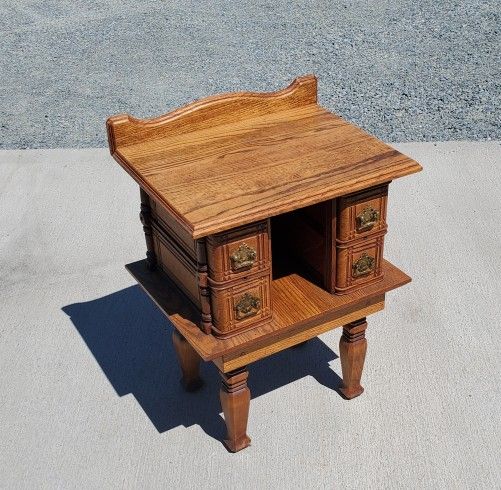 Antique Oak End Table