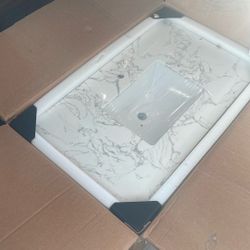 Brand New Bathroom Vanity Marble 
