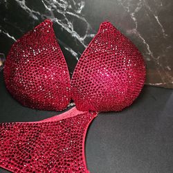 Red bikini (NEW)– adjustable bottom & top with cups