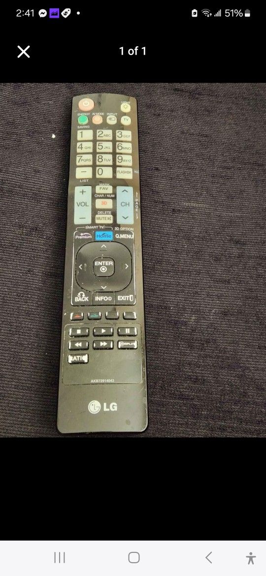 LG TV Remote For Sell
