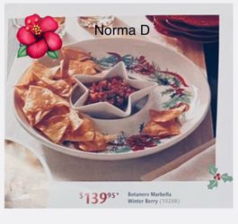 Botanero navideño nuevo en su caja 🌺 princess house 🌺