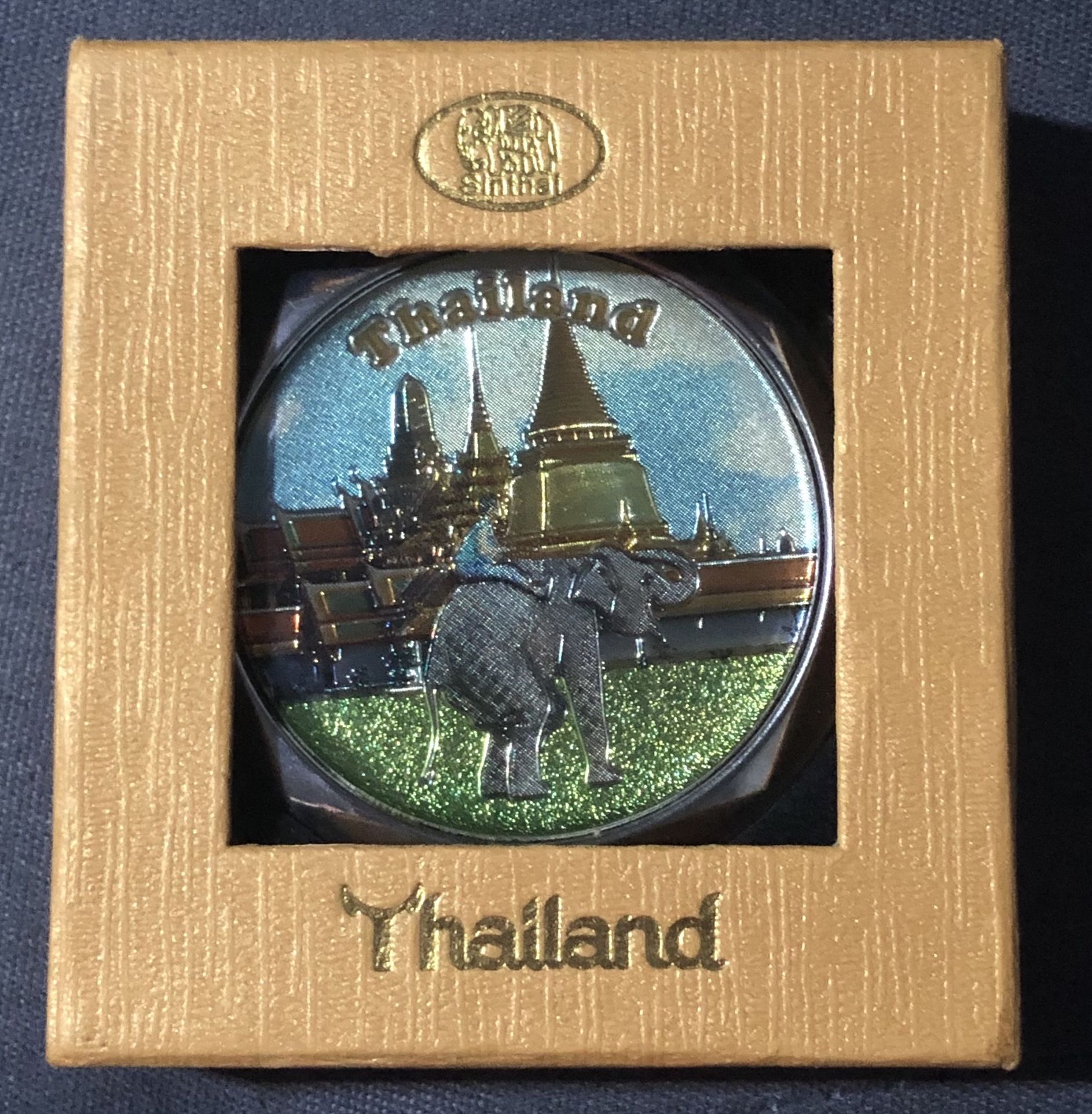 Unique Beautiful Double Sided Compact Mirror From Thailand