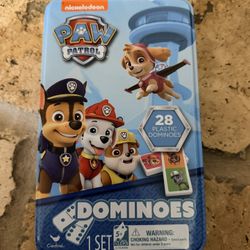 Paw Patrol Plastic Dominos COMPLETE
