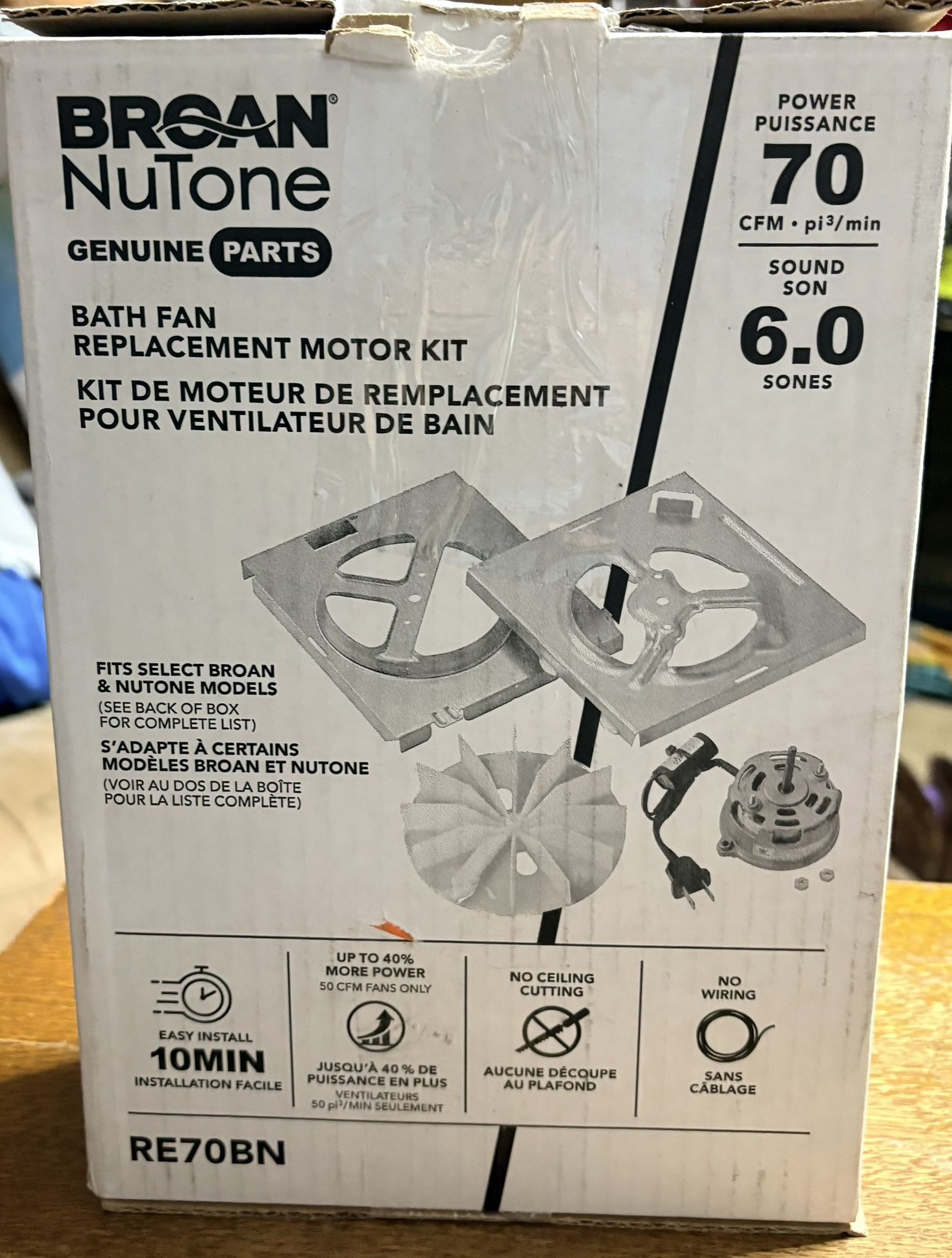 Replacement Motor Wheel Ventilation Fan