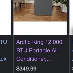 Arctic King 12,000 BTU Portable Ac