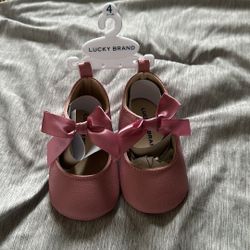 Pink Baby Girl Flats with Bows