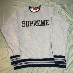 Supreme shadow felt crew neck