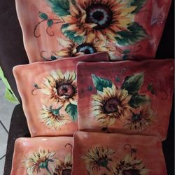 SUNFLOWER plates
