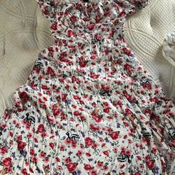 Flowery Print Bambi Corset Dress