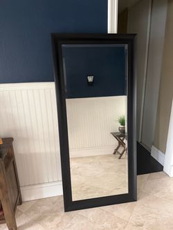 Large mirror with frame