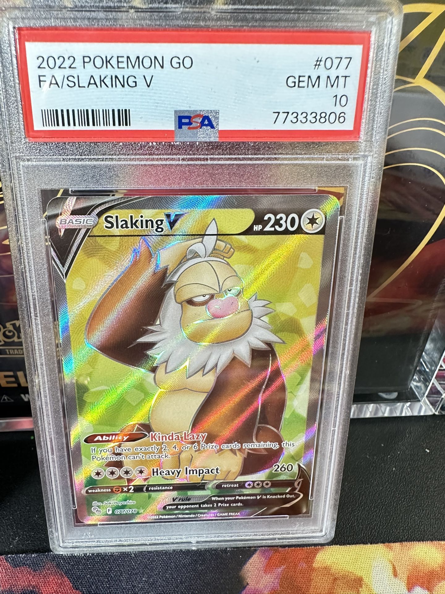 Pokémon Slaking V Psa 10