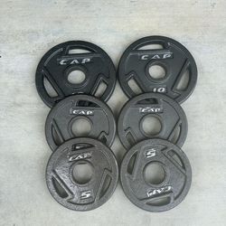 Cap Olympic Barbell Grip Weight Plates $50