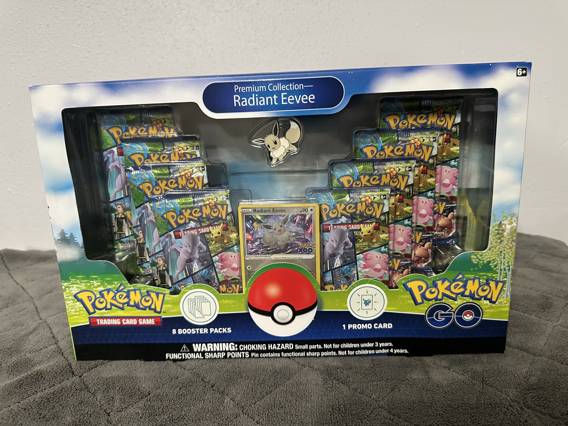 Radiant Eevee Premium Collection Box. Pokemon GO.