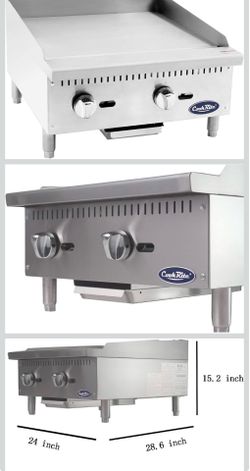 CookRite ATMG-24 Gas Countertop Griddle