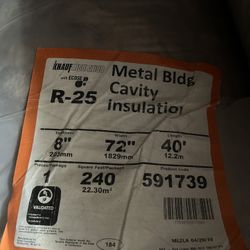 Metal Build Insulation- 12 Rolls Brand New 