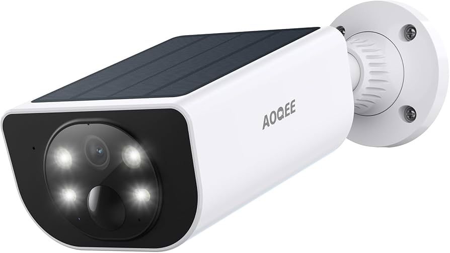AOQEE 2K Solar Security Cameras Wireless Outdoo