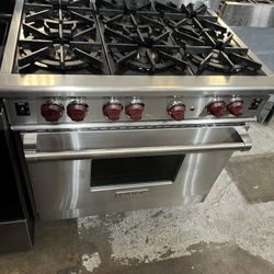Subzero 36” Gas Range 2yr Warranty