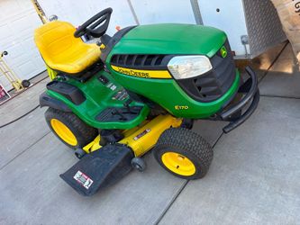 John Deere E170 CARB 48-in 25-HP V-twin Riding Lawn Mower it has 14 hours used