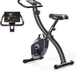 New Adjustable Indoor Folding Exercise Bike, Stationary Bikes For Home Workout