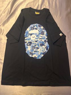 BAPE Ape Head Blue Camo T-Shirt Black