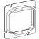 ORBIT - RAISED 1-1/4”, 4-11/16” SQUARE (5S) 2-GANG DEVICE RING