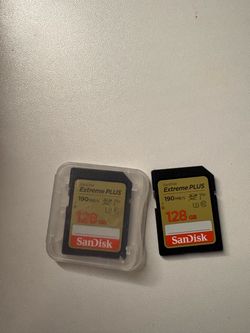 San disk sd card 128 gb extreme plus