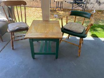 3 piece wood table set