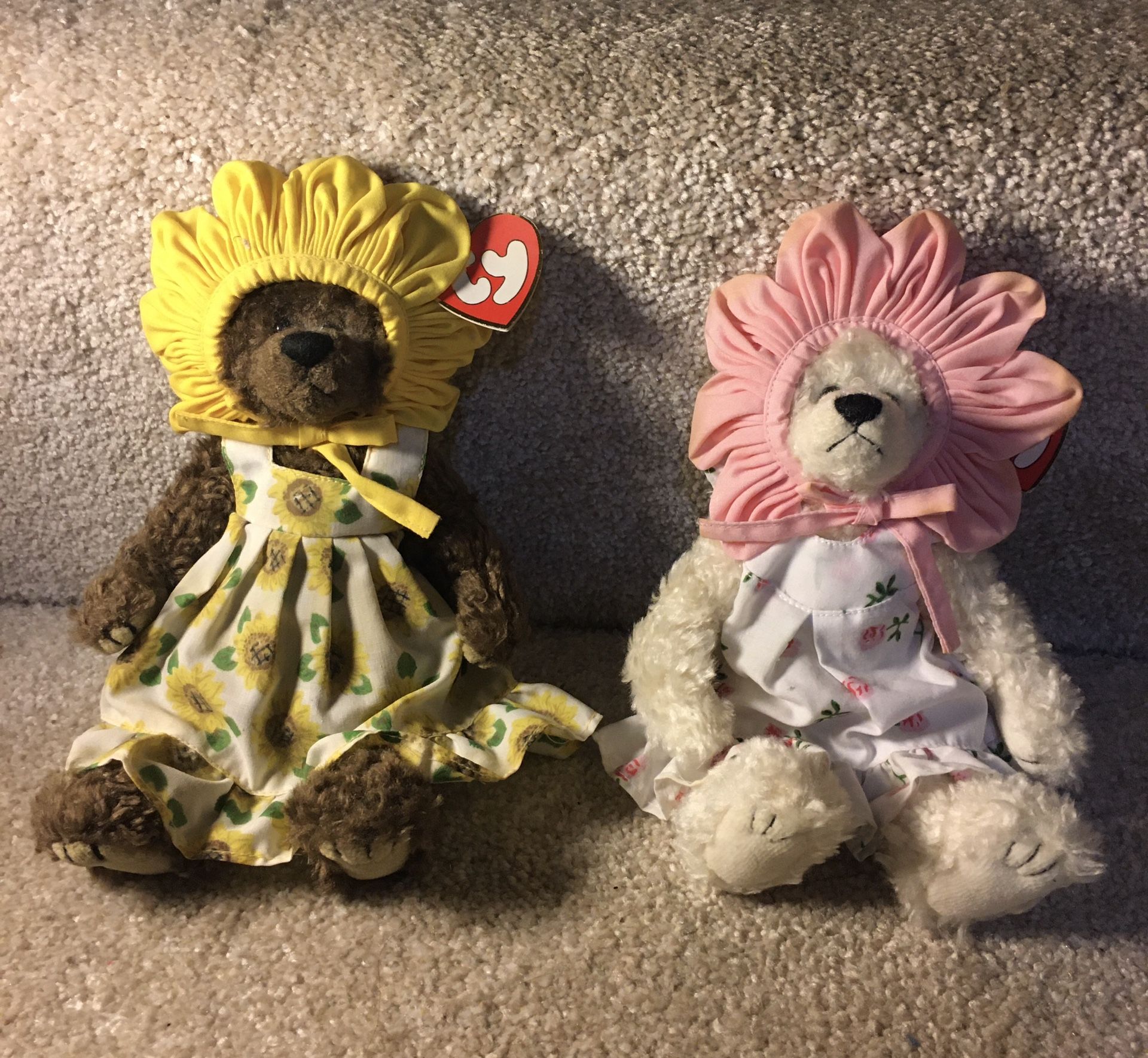 Ty Sunflower Bears Set of 2