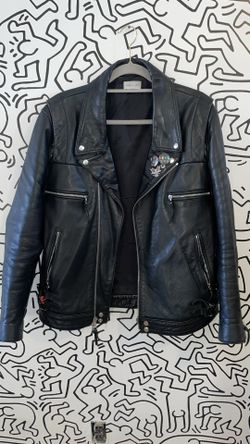 John Elliott Biker Jacket 100% calfskin Leather
