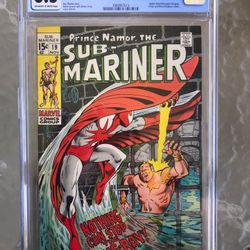 Sub-Mariner Comics #19 (1969) CGC 8.5 — O/w to White; Walter Newell Becomes Stingray 