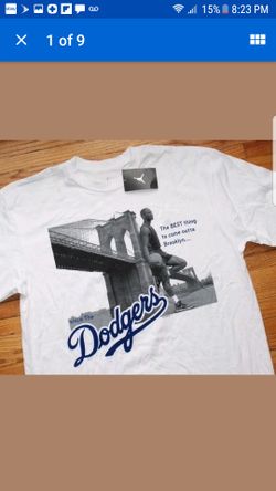Michael Jordan LA Dodgers Shirt Mens XL Rare Brooklyn Baseball