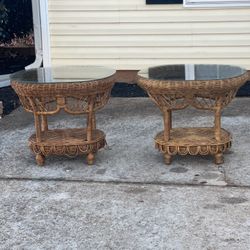 Rattan End Tables