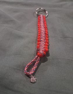 Paracord Keychain with Fish Charm