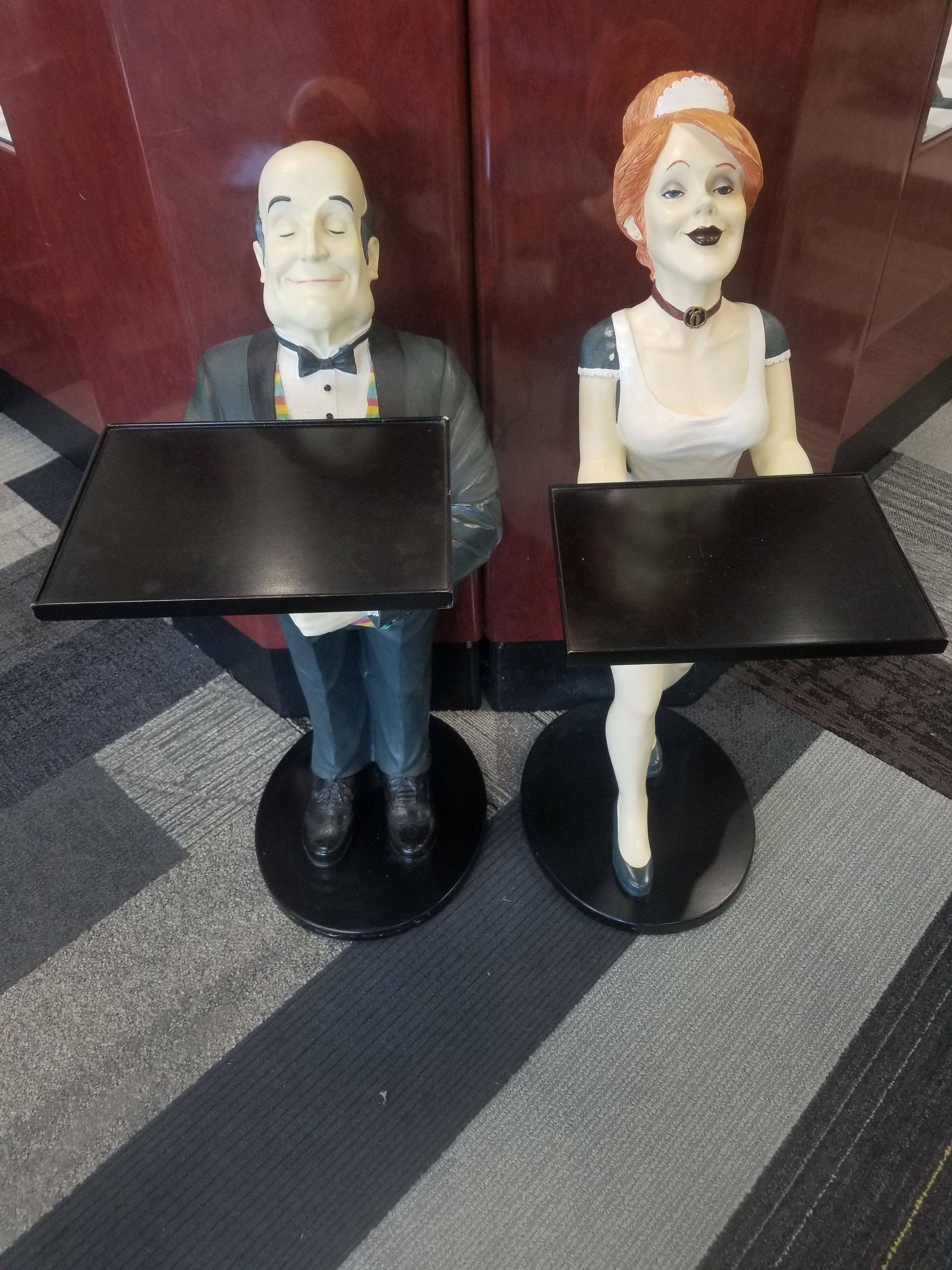 The bombay company Henry The Butler & Millie Maid statues with ...