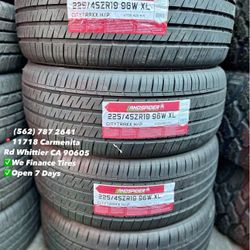 225/45R19 Landspider Set of Tires Installed and Balanced Set de Llantas Nuevas Instaladas y Balanceadas