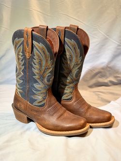 Durango Rebel Pro 12" Western Boots, Brown and Blue, Men's Size 8.5, Brand New
