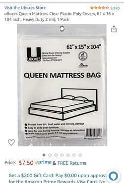 3 New In Bag Still Queen Mattress Bags