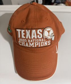 Texas Longhorns Hook Em Horns Adjustable Velcro Cap 2005 Championship