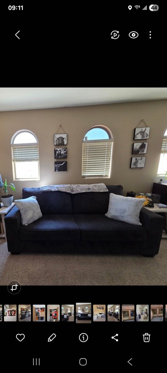 Ashley Living Room Set (Slate Gray)