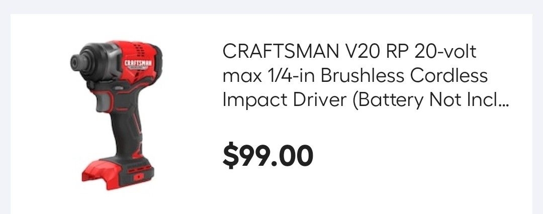 Craftman impact drill