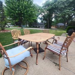 7-piece Wrought Iron Patio Furniture 