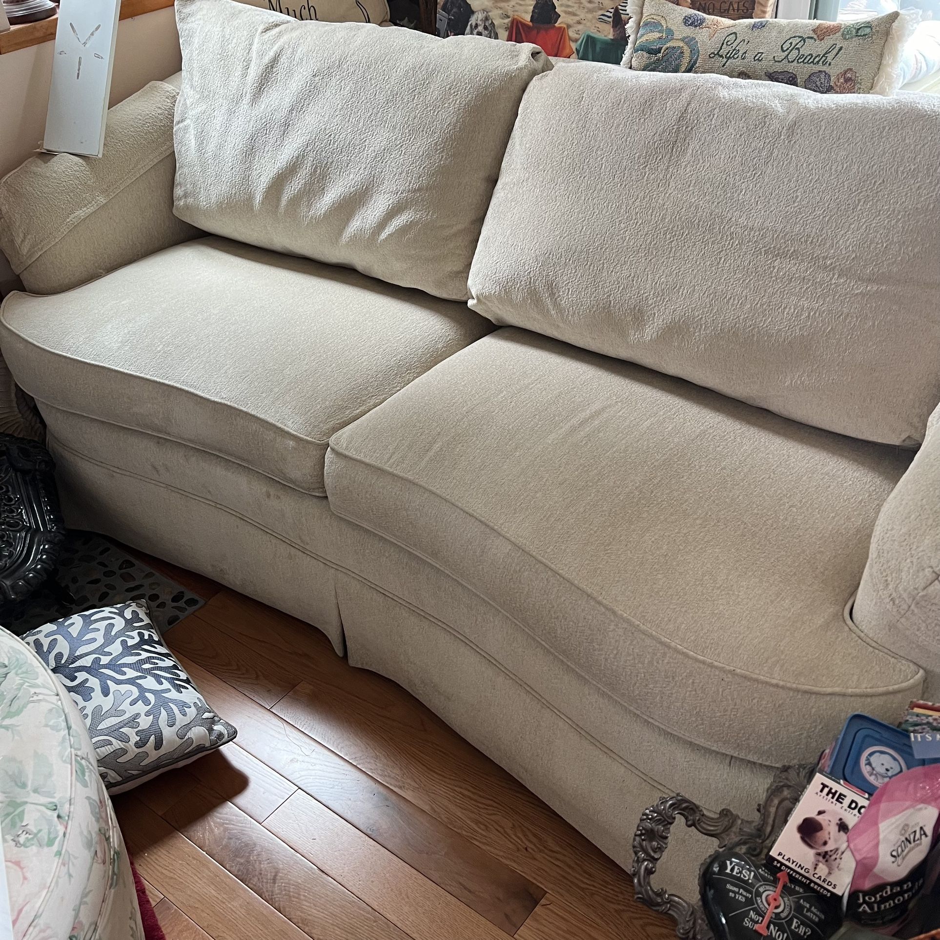 Couch Brand Name Unknown. Rocking chair from Home Goods by Dashing Leather Co