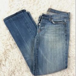 Seven for All Mankind Jeans Size 28 Denim Blue Jeans Low Rise Flare Western 