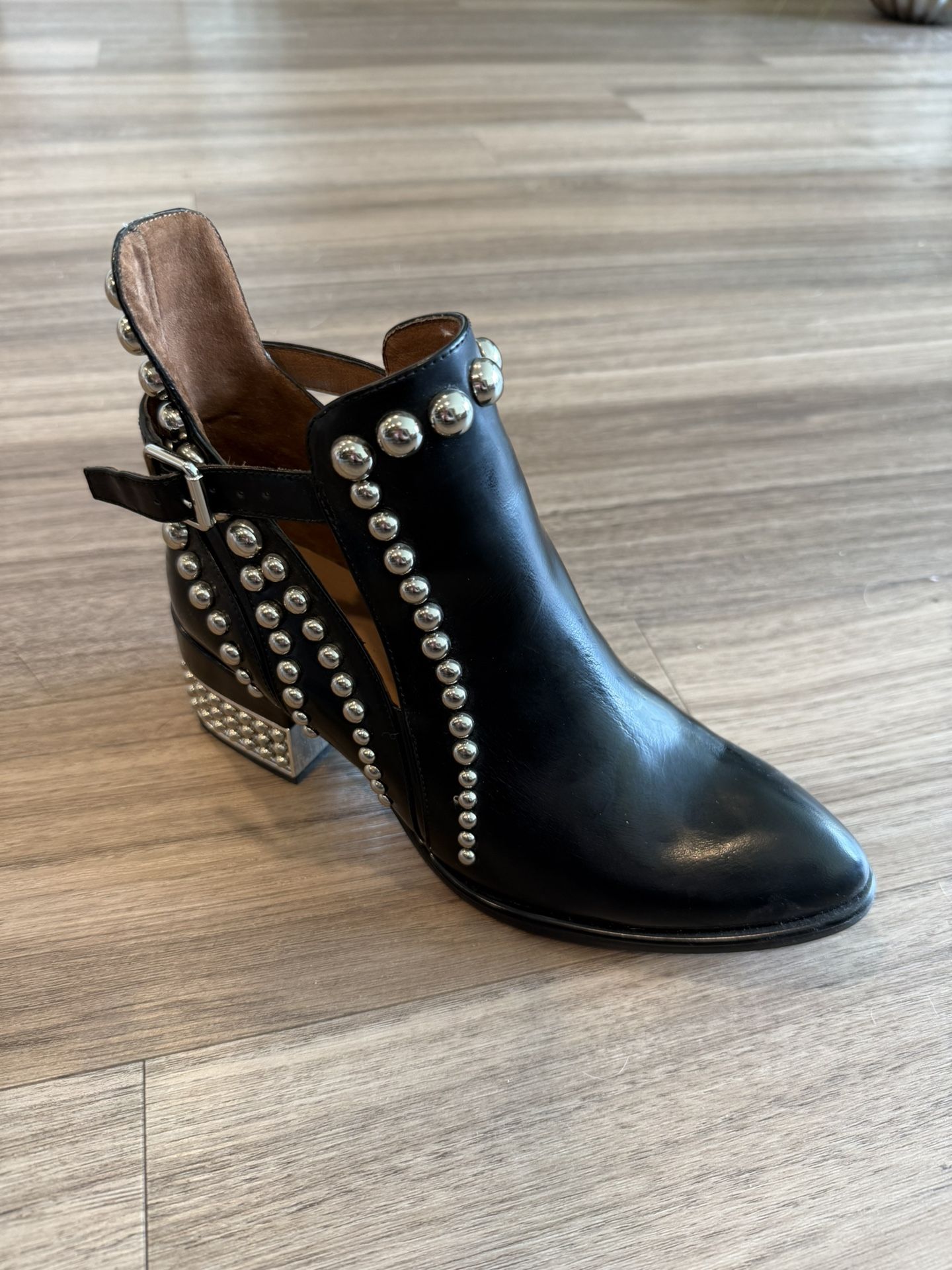 Jeffrey Campbell black leather boots