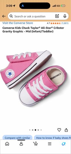 Toddler Converse size 4