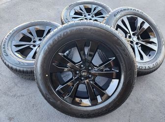 20" Ford Explorer New Gloss Black OEM Wheels and Tires