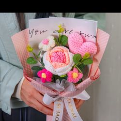 flower crochet- saint valentine’s day-gift-love