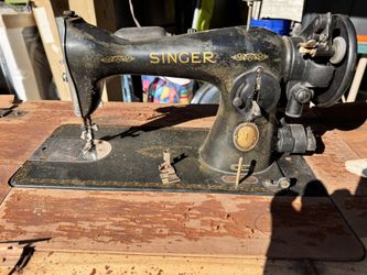 1953 Singer Sewing Table With Stool