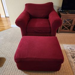 Livingroom Chair With Ottoman